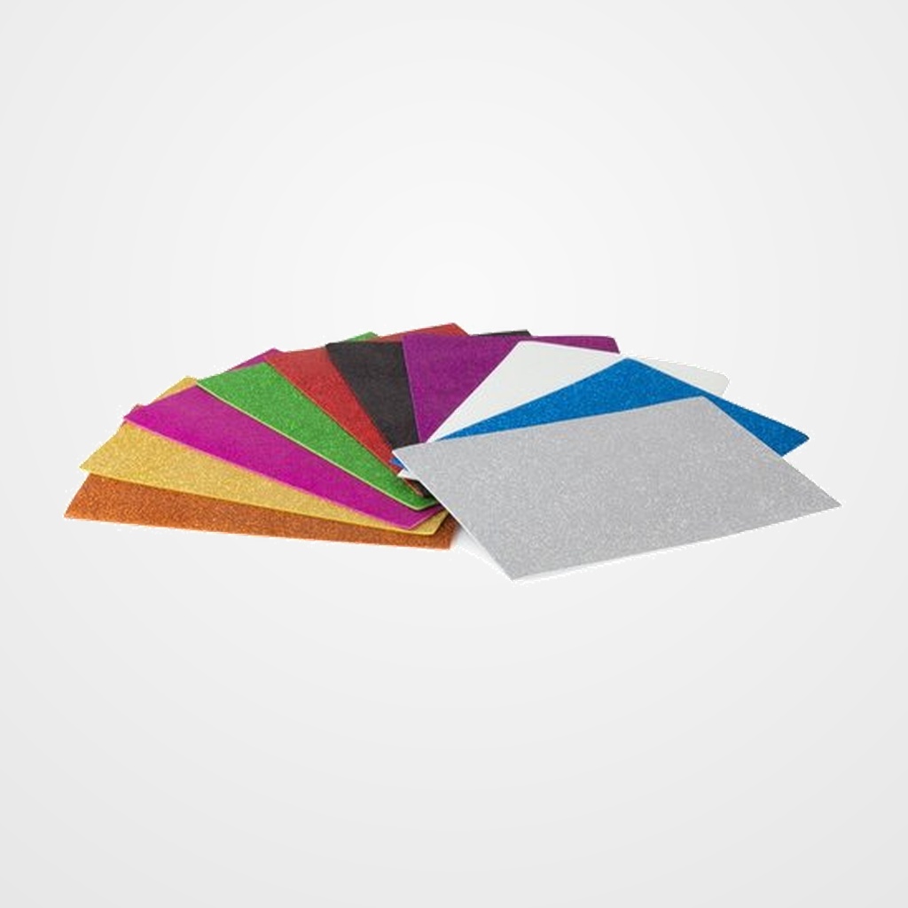 GOMA EVA PRYSE PURPURINA BIODEGRADABLE HOJA 40x60 cm LILA PAQUETE de 10