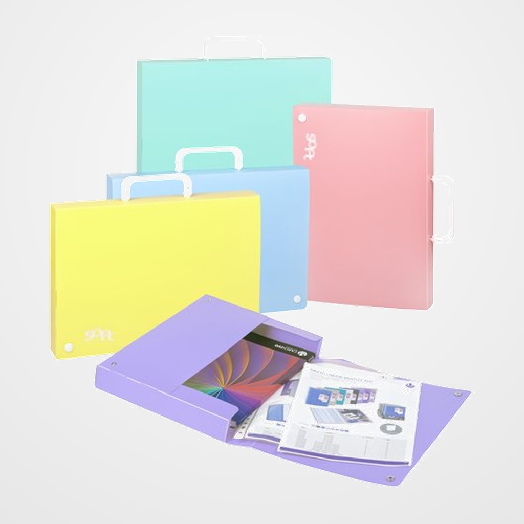 CARTERA MALETIN CON ASA CARCHIVO SOFT PP 4 CMS SURTIDO (5 col.)