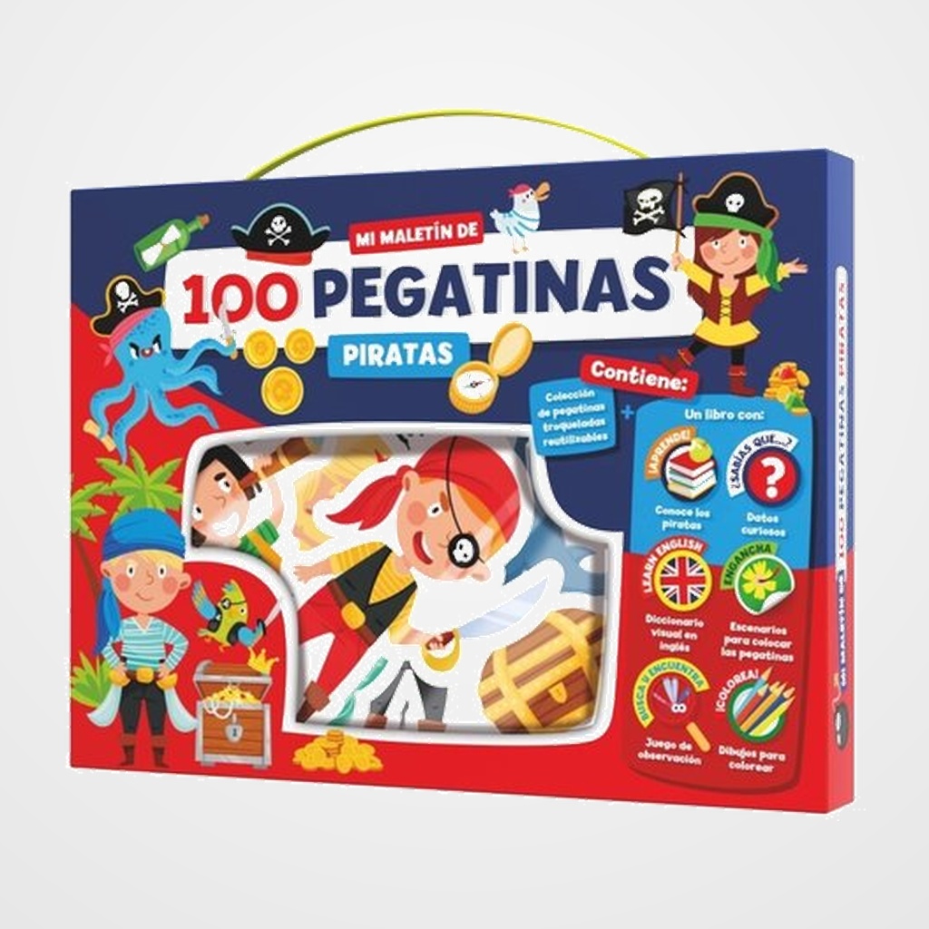 JUEGO IMAGILAND MALETIN 100 PEGATINAS PIRATAS