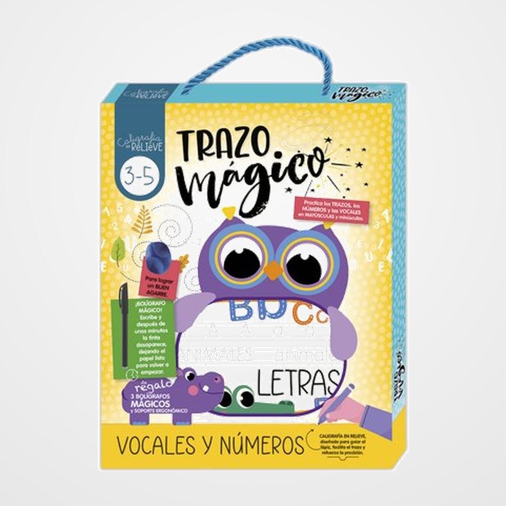 JUEGO IMAGILAND SET DE ESCRITURA EN RELIEVE VOCALES Y NUMEROS