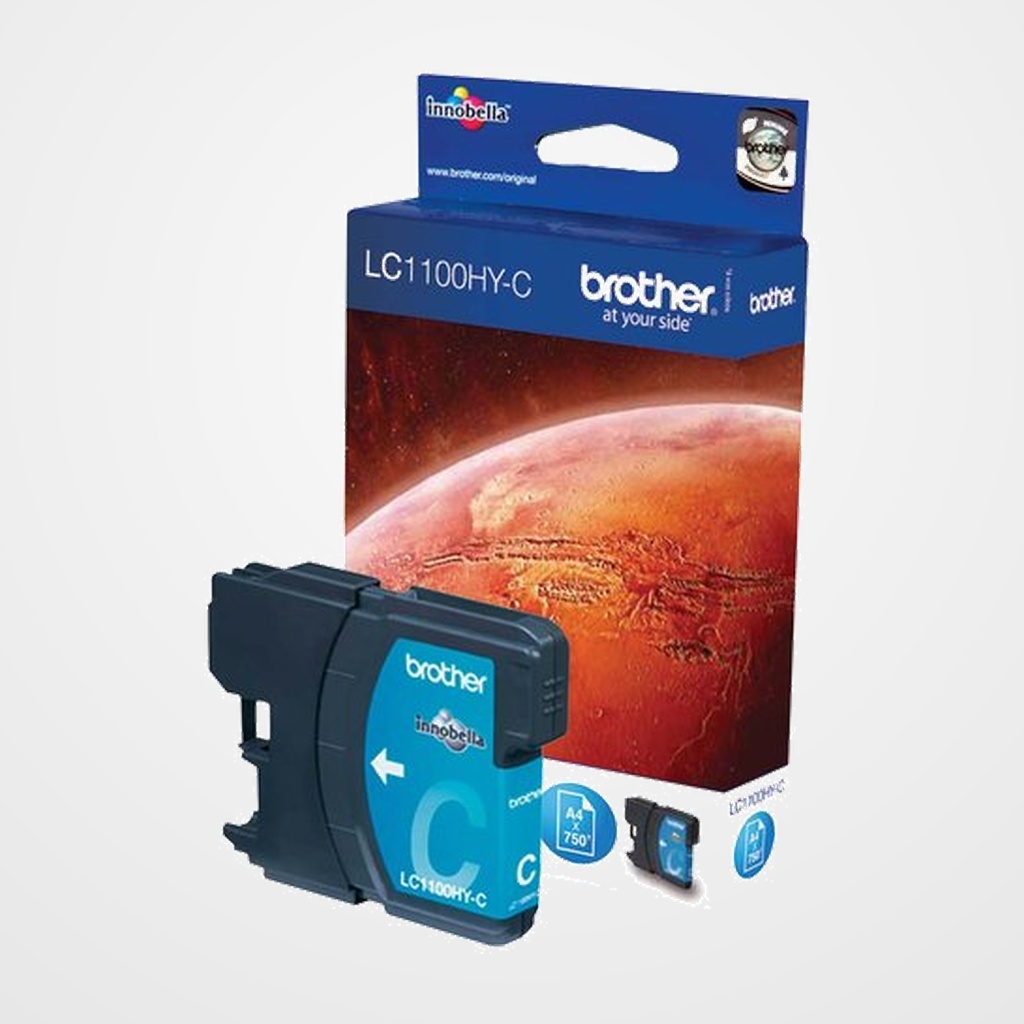 [41901454] CART.IJ. BROTHER LC1100HYC CIAN MFC-6490CW/490CW/990CW/790CW 5890CN/5490CN/ DCP-385C/6690C/585CW (750 PAG.)