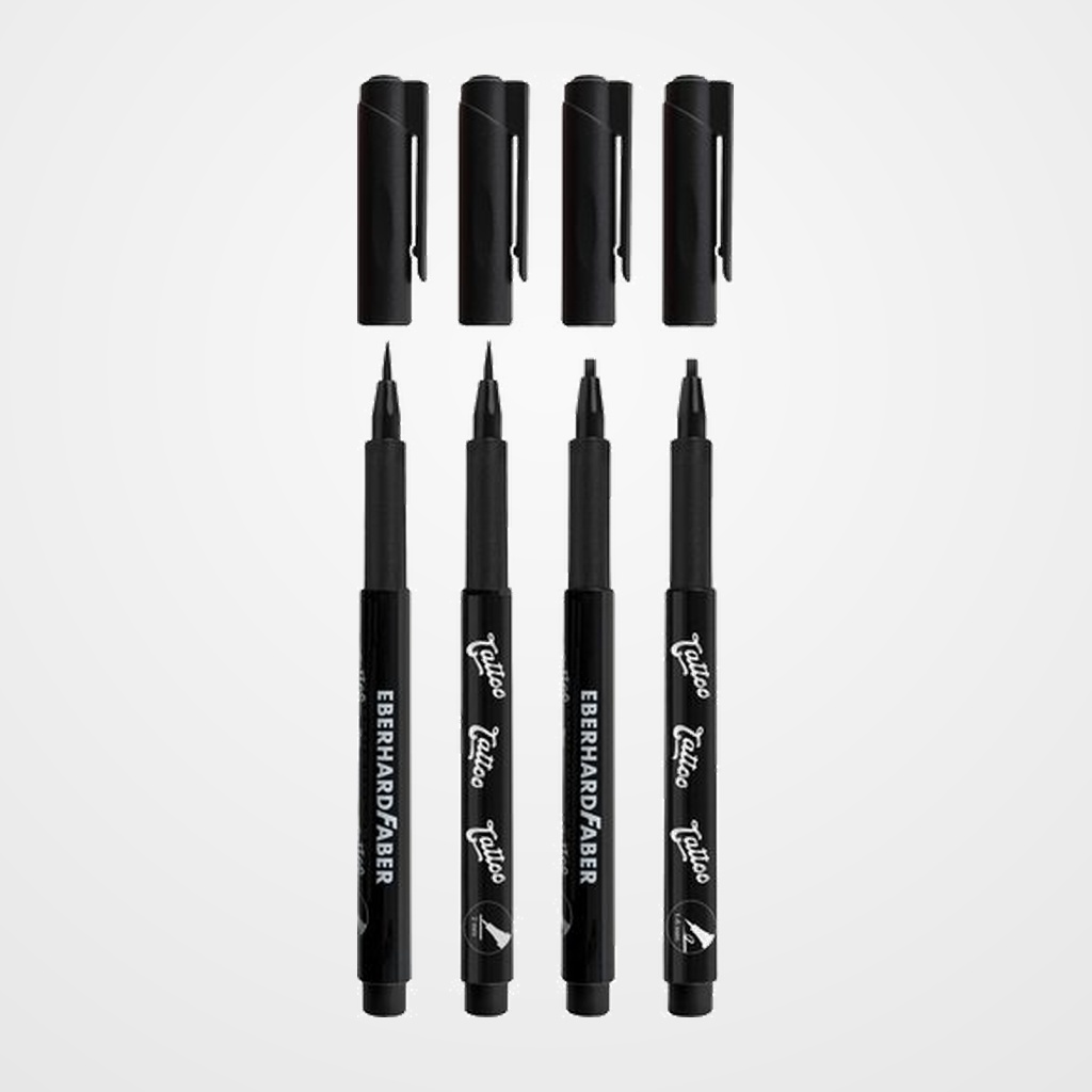 MARCADOR EBERHARD FABER TATTO SKINLETTERING PACK de 4