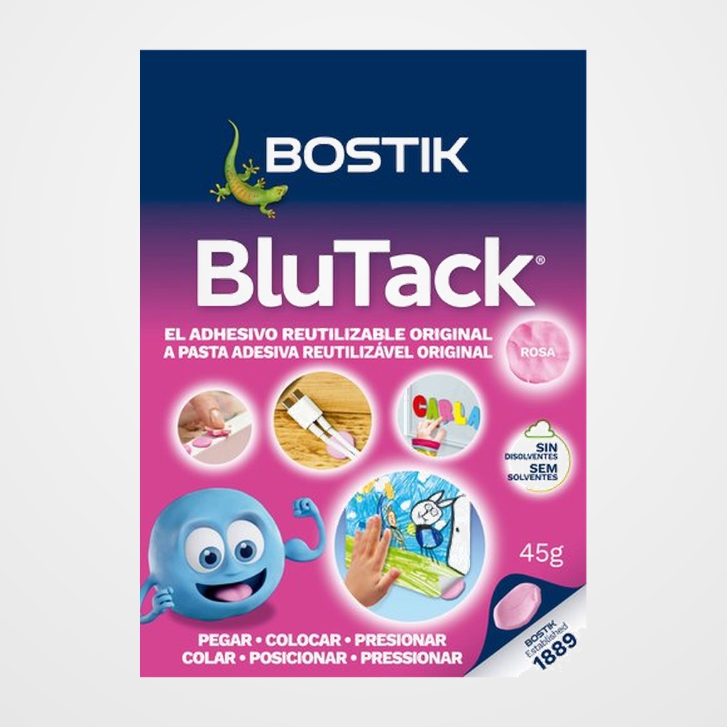 MASILLA ADHESIVA BLU-TACK ROSA
