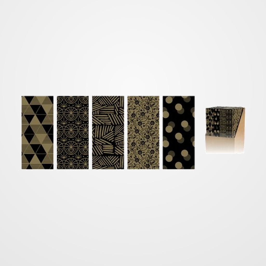 PAPEL de REGALO ROLLO WONDER WRAPPER 0,7x2 m (CAJA de 50) BLACK & GOLD
