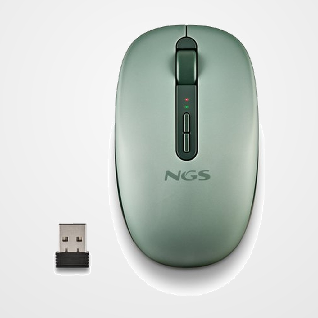 RATON NGS FOGDUAL BLUETOOTH 5.2 Y 2.4 GHz SILENCIOSO VERDE