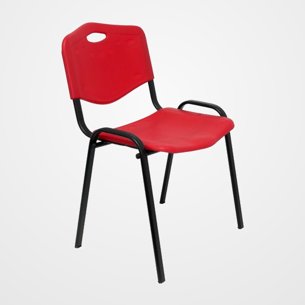 SILLA PIQUERAS Y CRESPO ROBLEDO CONFIDENTE APILABLE PVC ROJO