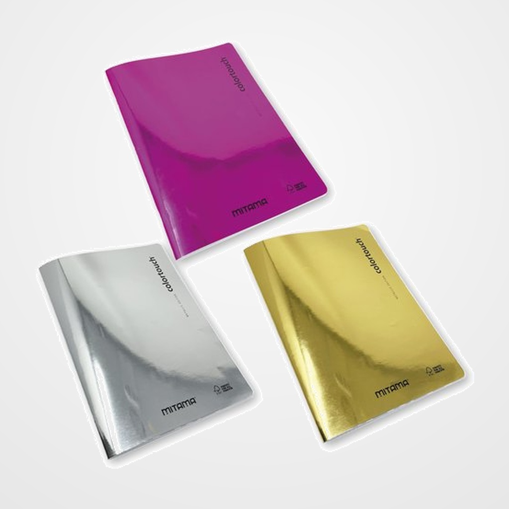 LIBRETA MITAMA COLECCION METALIC A4 42h 80g HORIZONTAL SURTIDO (3 col.)