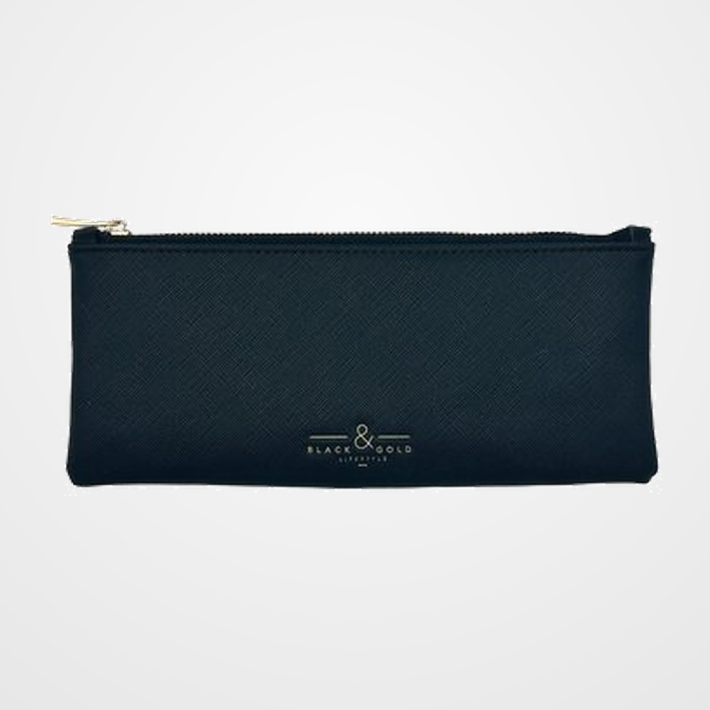 PORTATODO DOHE BLACK&GOLD 1 CREMALLERA POLIPIEL NEGRO