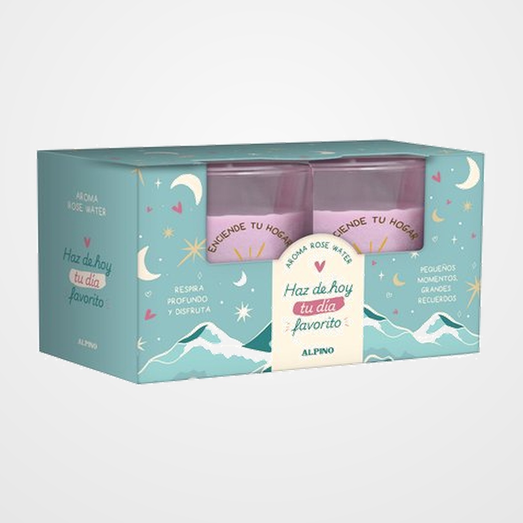 VELA ALPINO LOVELY HOME ROSA WATER 120g PACK de 2