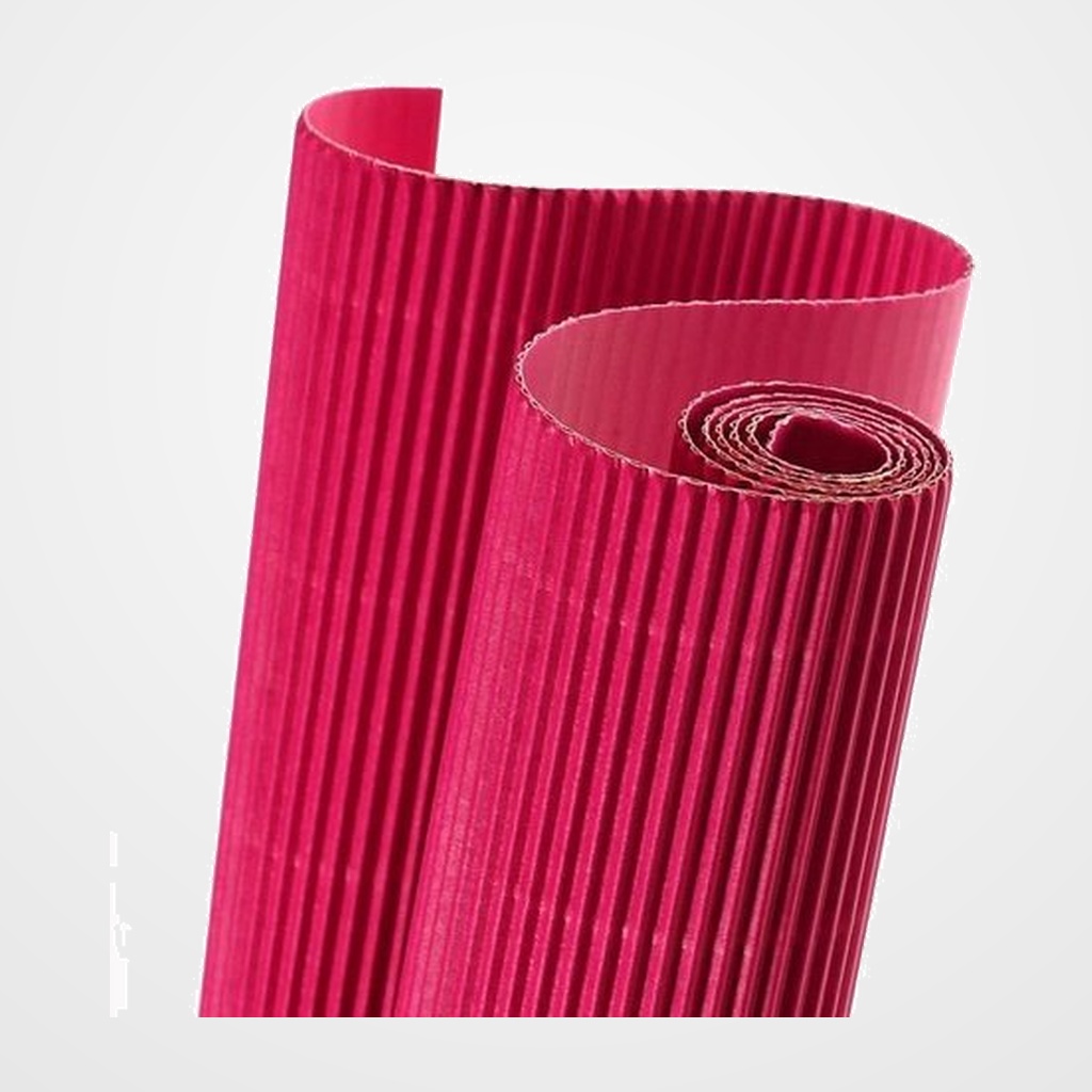 CARTON ONDULADO CANSON 300g ROLLO 0,5x0,7 m ROSA PAQUETE de 10