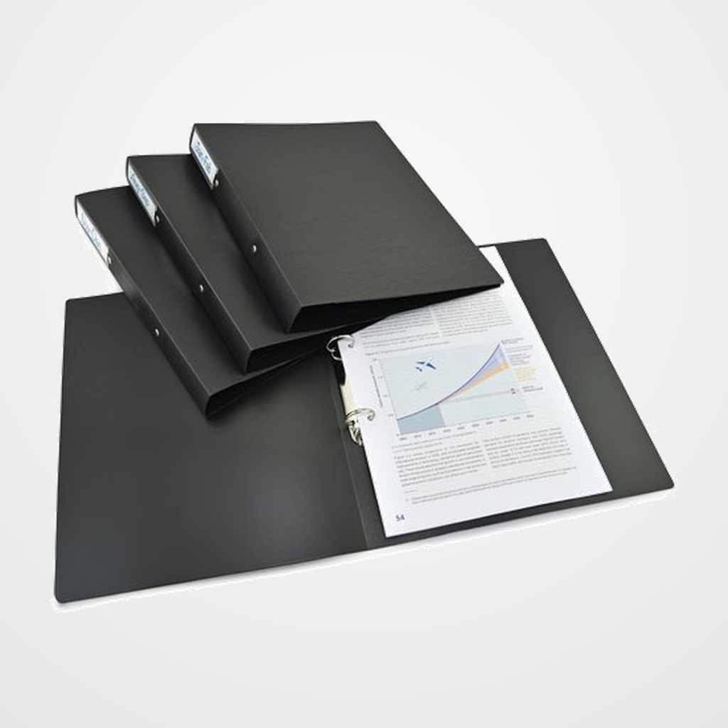 CARPETA de ANILLAS RAPESCO ECO GRS (100% RECICLABLE) PP A4 2 an.35mm  NEGRO