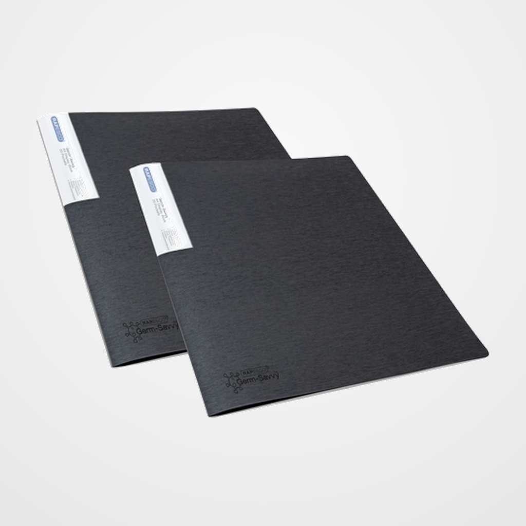 CARPETA FUNDAS (TARIFARIO) RAPESCO PP A4  20 F. NEGRO PACK de 2