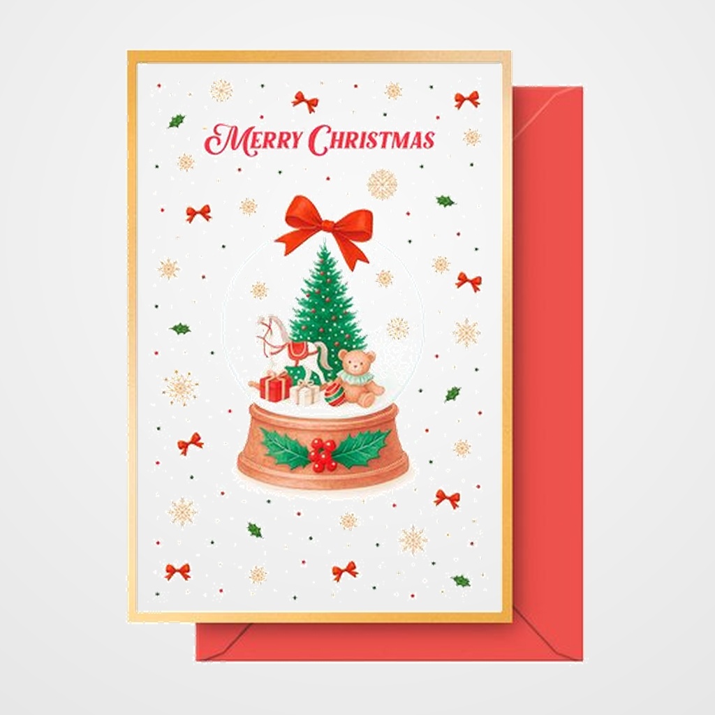 CHRISTMAS DOHE 115x170 BOLA NIEVE