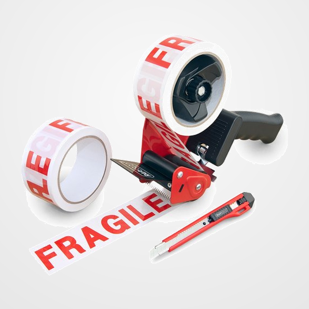 MAQUINA PRECINTAR RAPESCO 960 (incluye 2 rollos  FRAGIL +cuter)