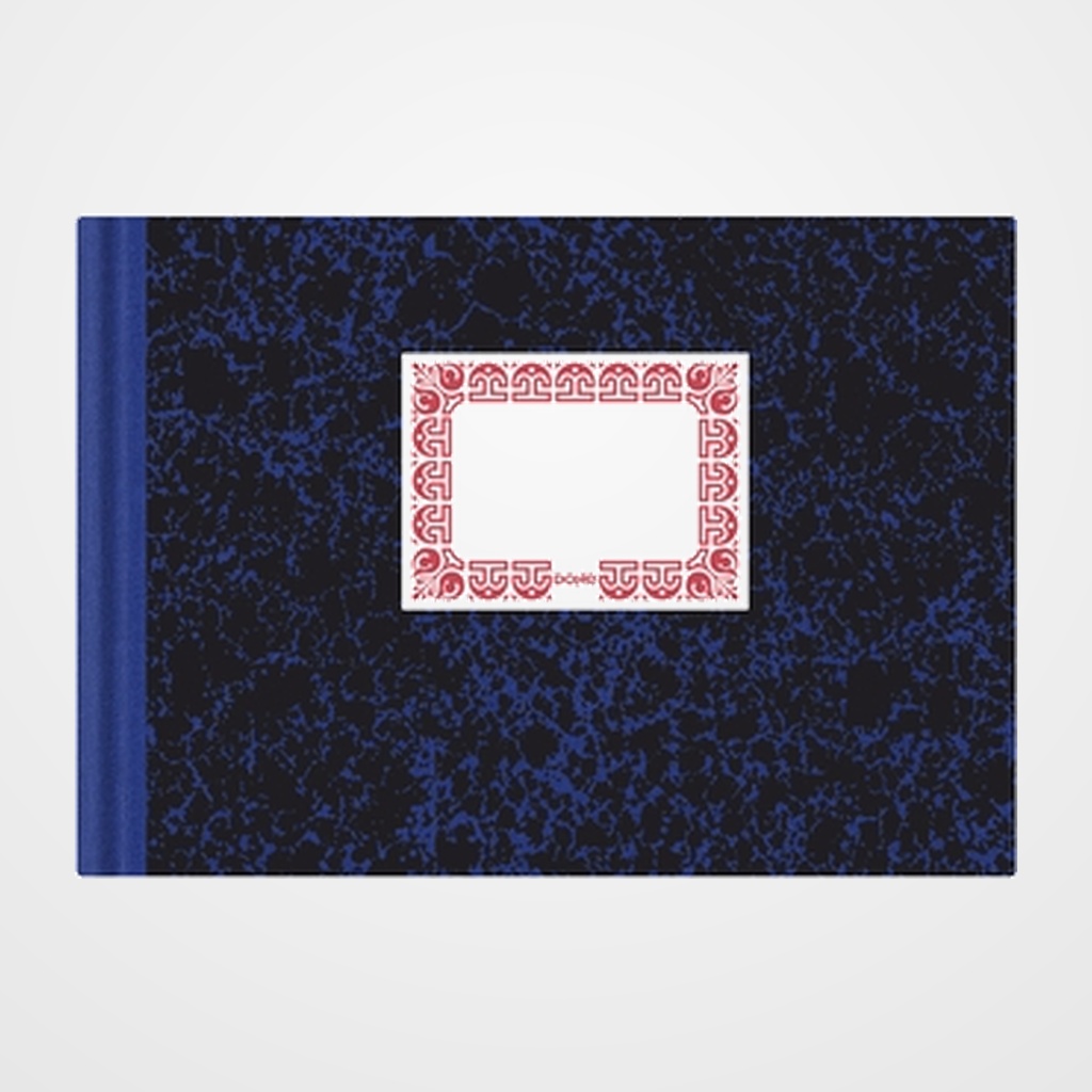 CARTONE DOHE 4º APAISADO 100 HOJAS RAYADO HORIZONTAL (AZUL)