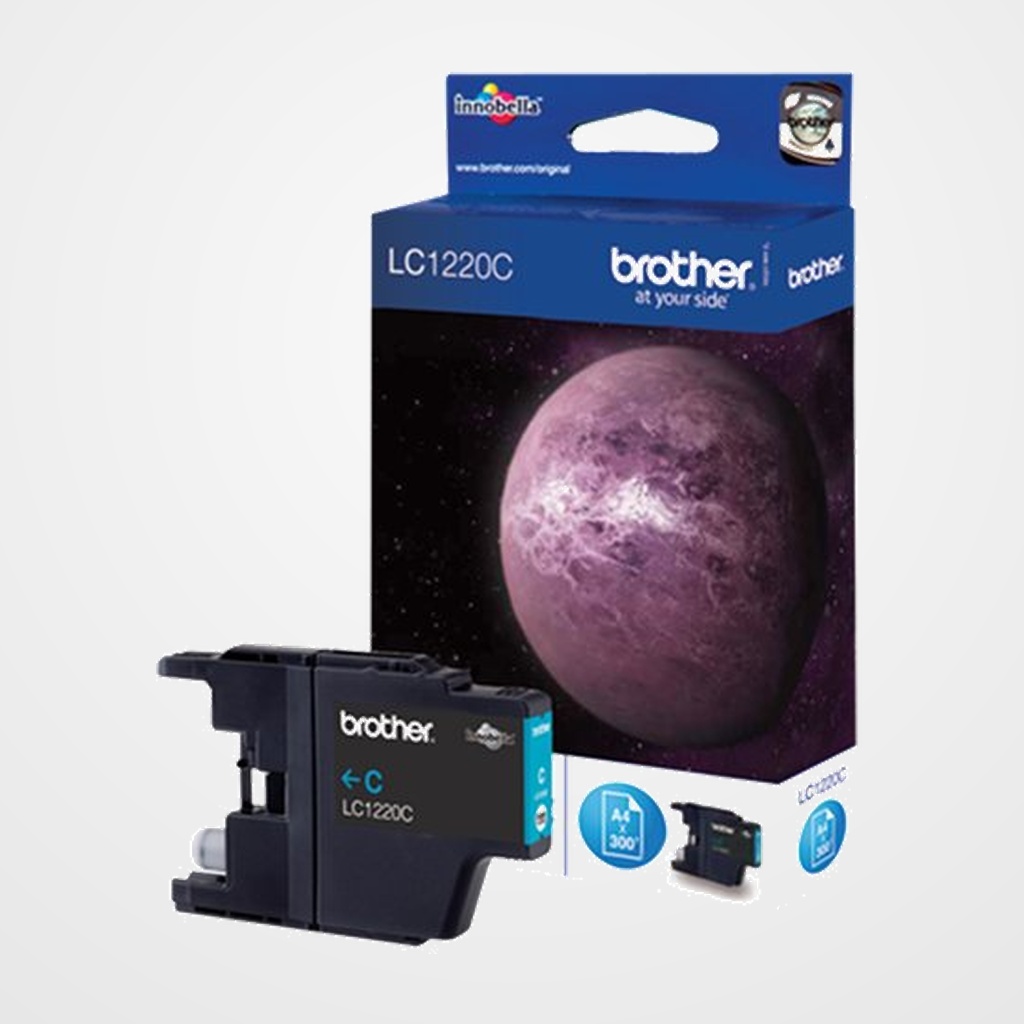 CARTUCHO INKJET BROTHER LC-1220CBP CIAN DCP-J525W/J725DW/J925DW, MFC-J430W/J625DW/J825DW (300 PAG.)