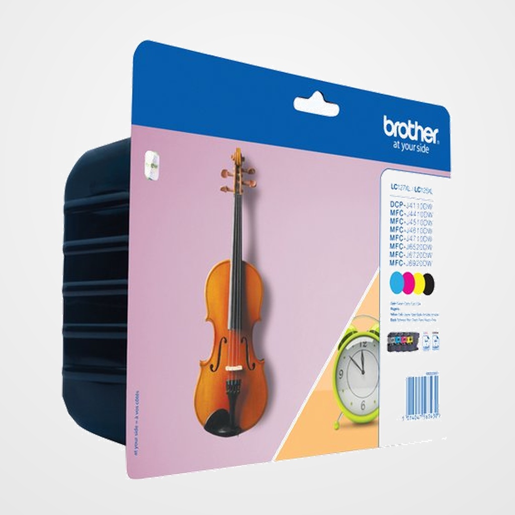 CARTUCHO INKJET BROTHER LC-127XLVALBP  DCP-J4110DW, MFC-J4410DW/MFC-J4510DW/MFC-4610DW/MFC-4710DW PACK de 4 COLORES