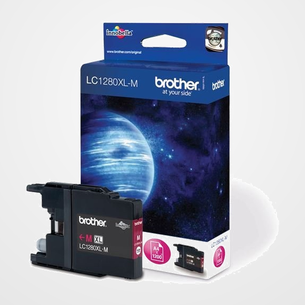 CARTUCHO INKJET BROTHER LC-1280XLMBP MAGENTA MFC- J6510DW/J6710DW/J6910DW (1.200 PAG.)