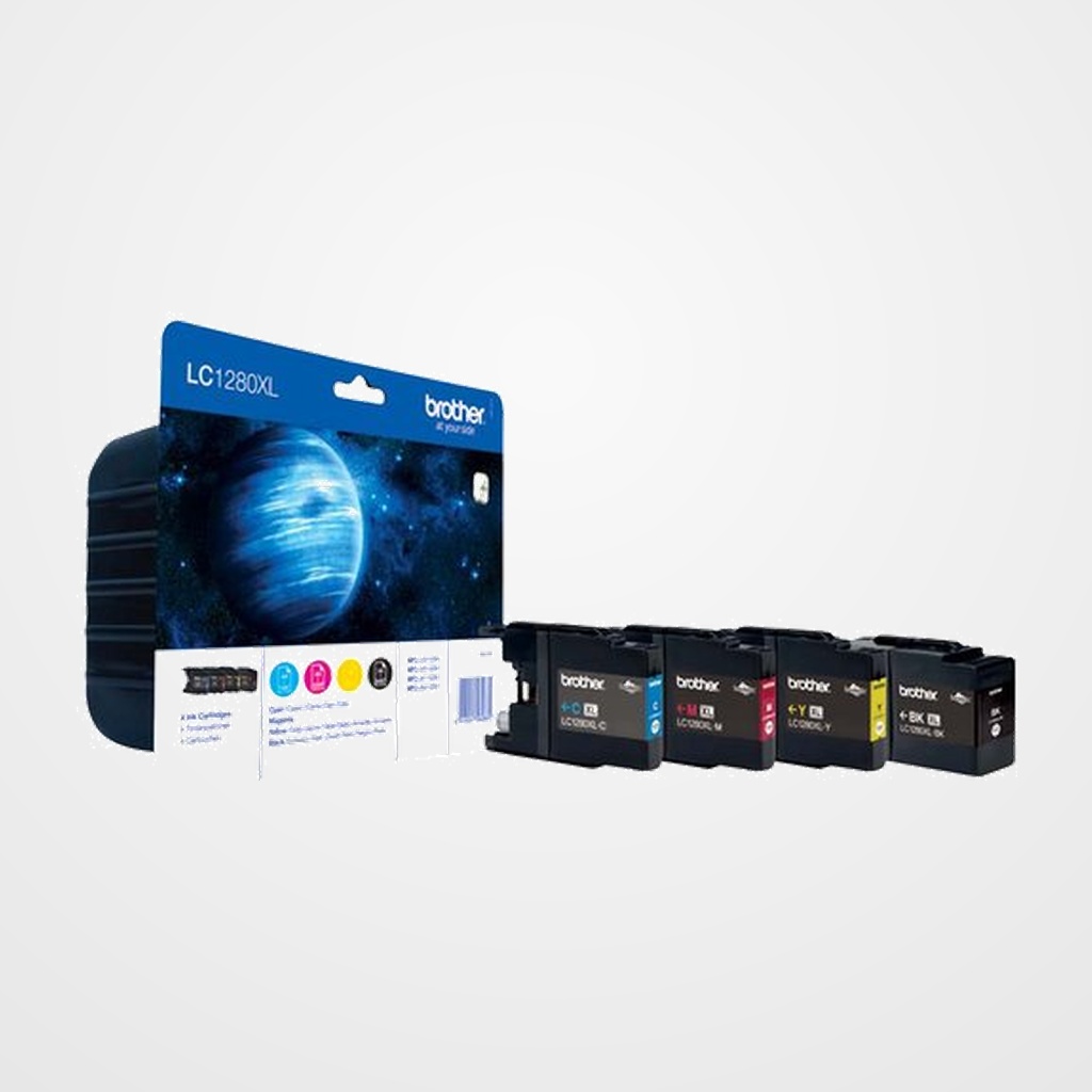 CARTUCHO INKJET BROTHER LC-1280XLVALBP MFC- J6510DW/J6710DW/J6910DW PACK de 4 COLORES