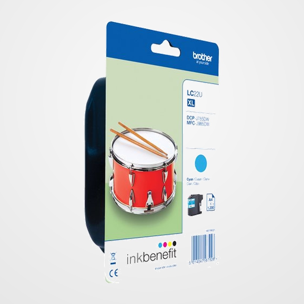CARTUCHO INKJET BROTHER LC22UC CIAN DCPJ785DW (1.200 PAG.)