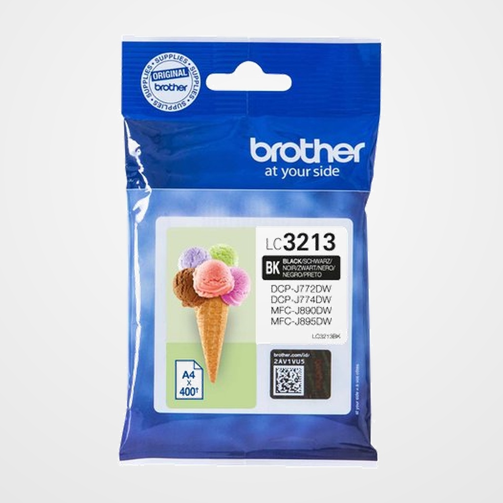 CARTUCHO INKJET BROTHER LC-3213BK NEGRO J772DW/DCP-J774DW/MFC-J890DN/J890DW/J890DWN/J895DW(400 PAG.)