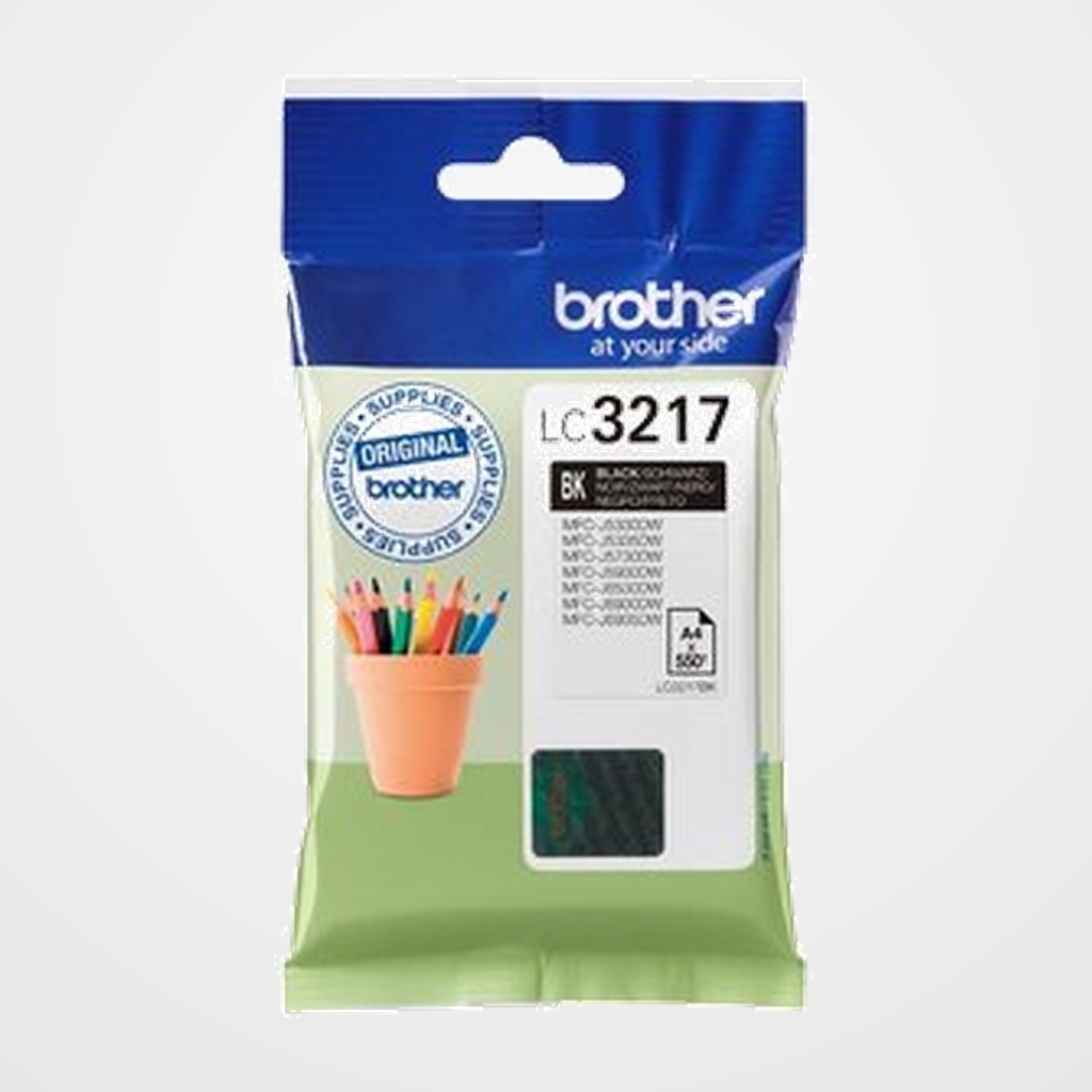 CARTUCHO INKJET BROTHER LC-3217BK NEGRO MFC-J5330DW/J5730DW/J6530DW/J6930DW
