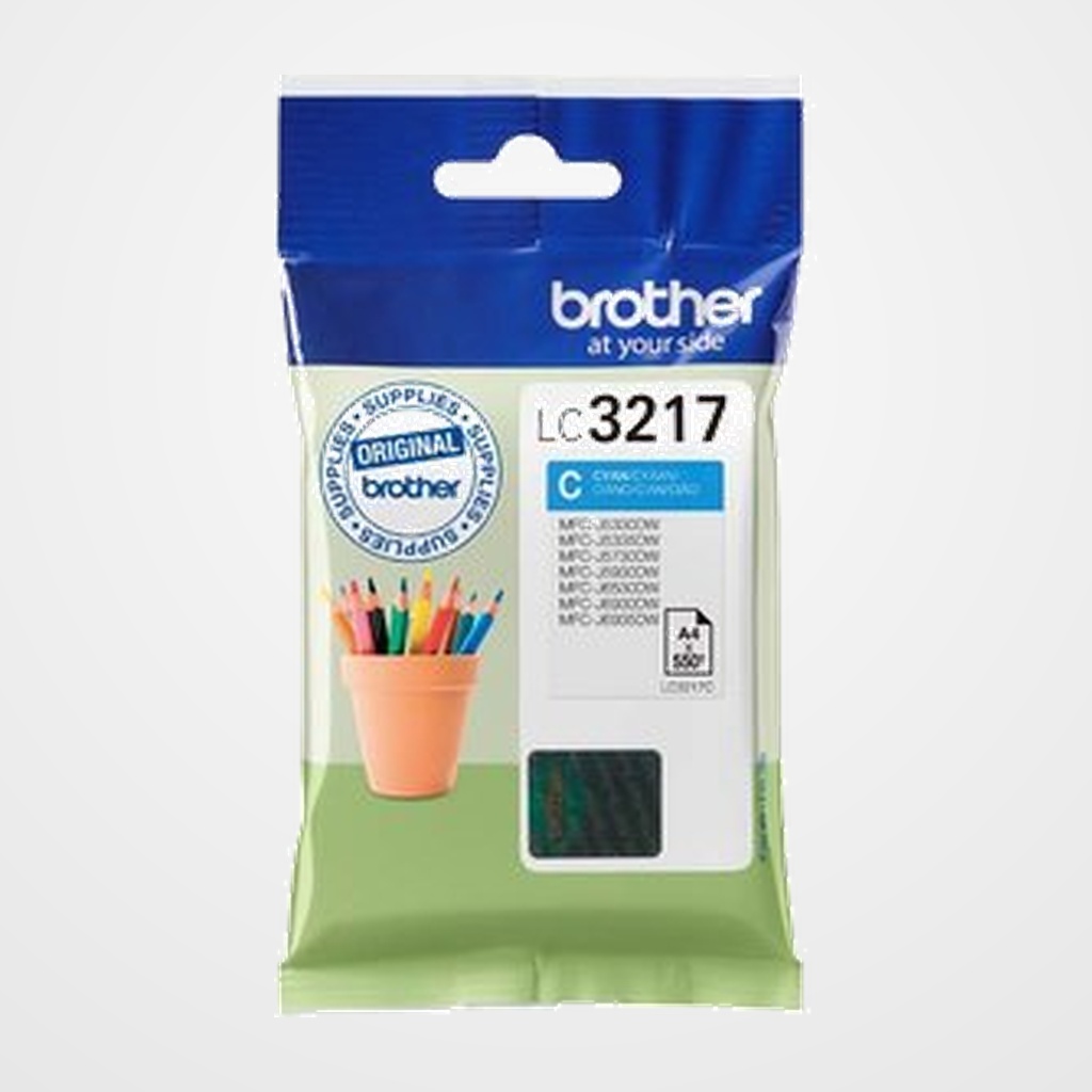 CARTUCHO INKJET BROTHER LC-3217C CIAN MFC-J5330DW/J5730DW/J6530DW/J6930DW