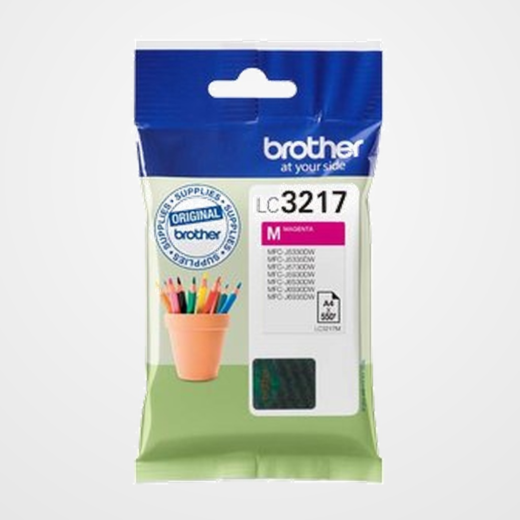 CARTUCHO INKJET BROTHER LC-3217M MAGENTA MFC-J5330DW/J5730DW/J6530DW/J6930DW