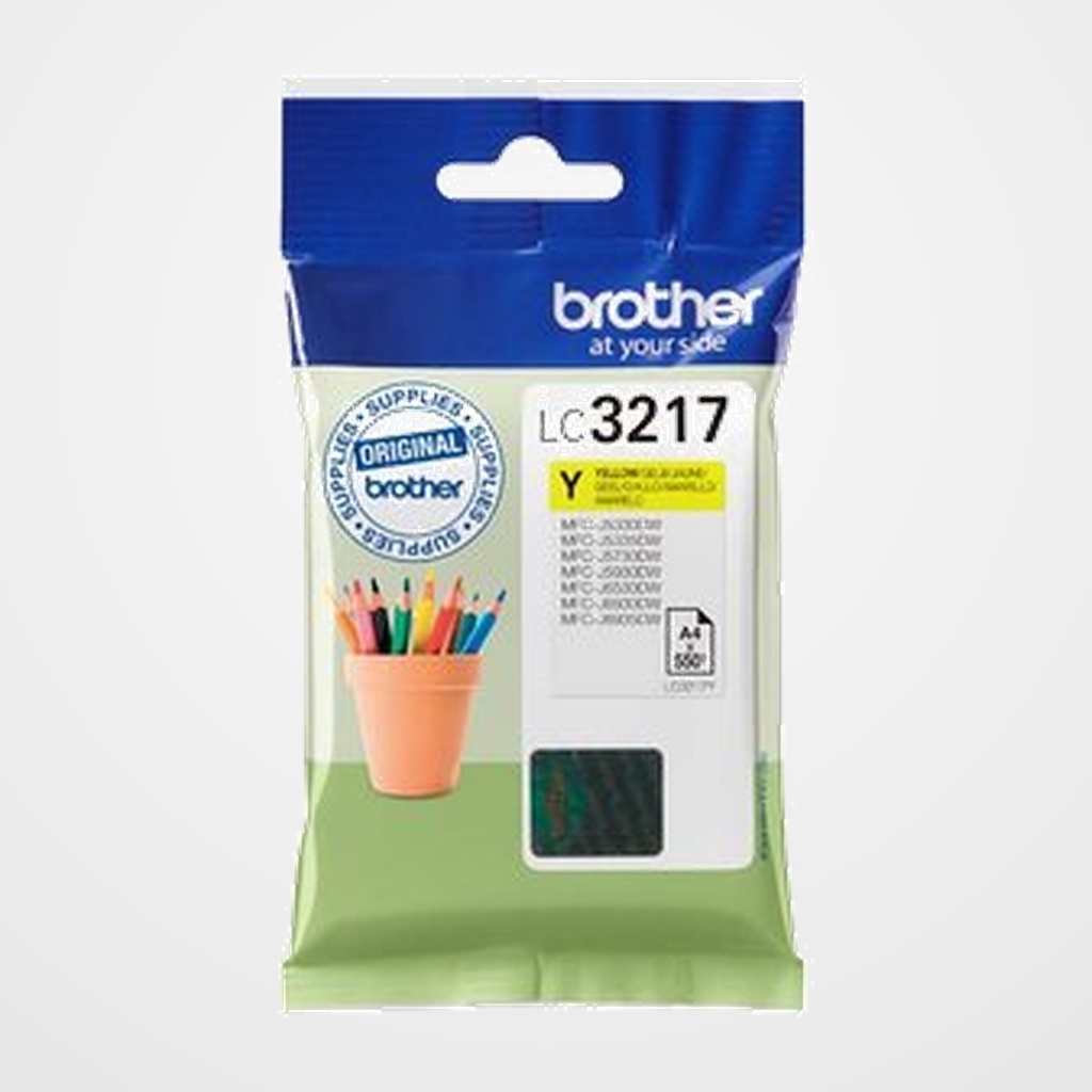 CARTUCHO INKJET BROTHER LC-3217Y AMARILLO MFC-J5330DW/J5730DW/J6530DW/J6930DW
