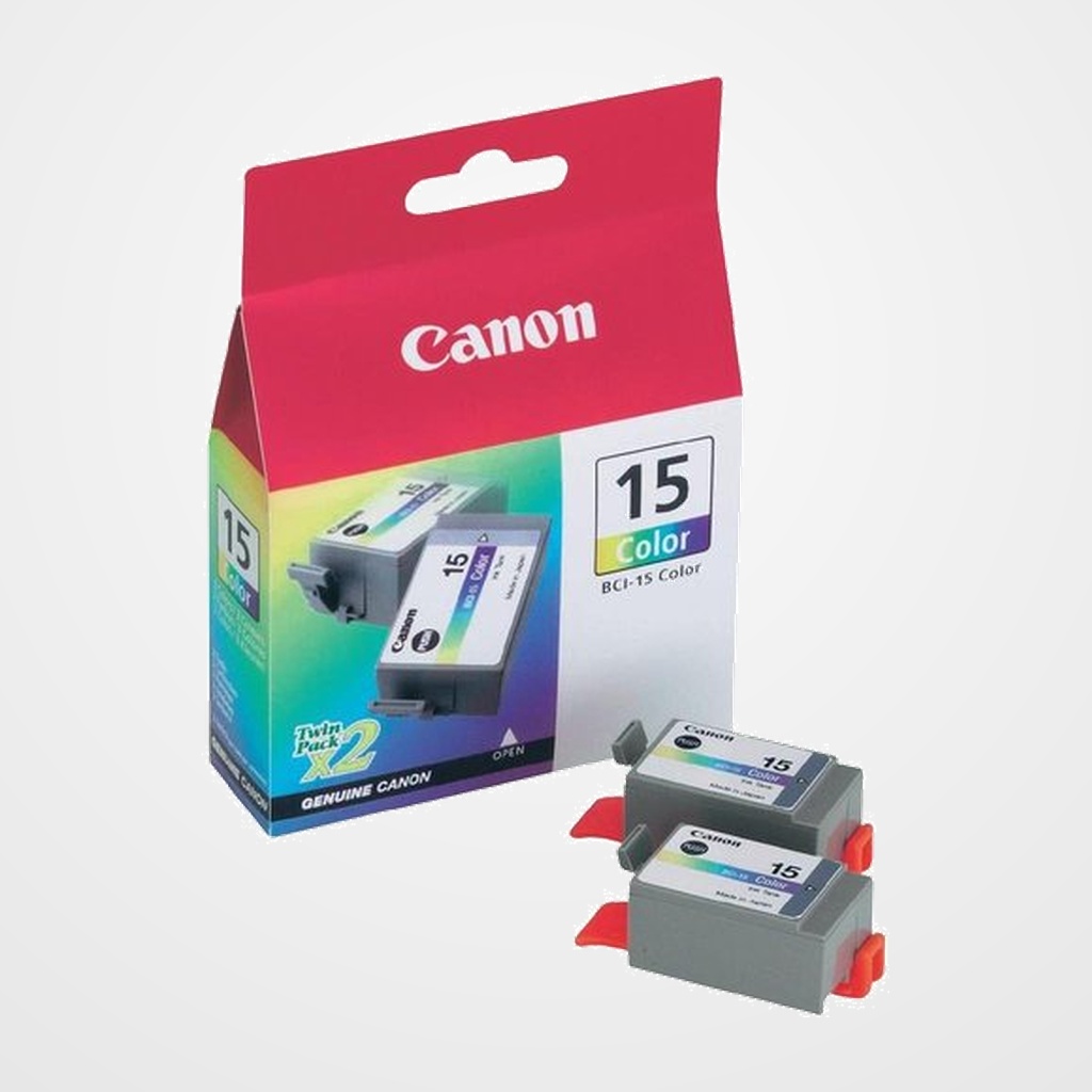 CARTUCHO INKJET CANON BCI15CL DEP.TINT.COLOR (PACK 2) I70/80 (8191A002AA)
