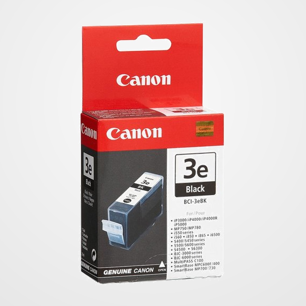 CARTUCHO INKJET CANON BCI3EBK CARG.NEGRA PARA BC30 Y BC33 BJC 3000/6000 S400/500/600 (4479A002)