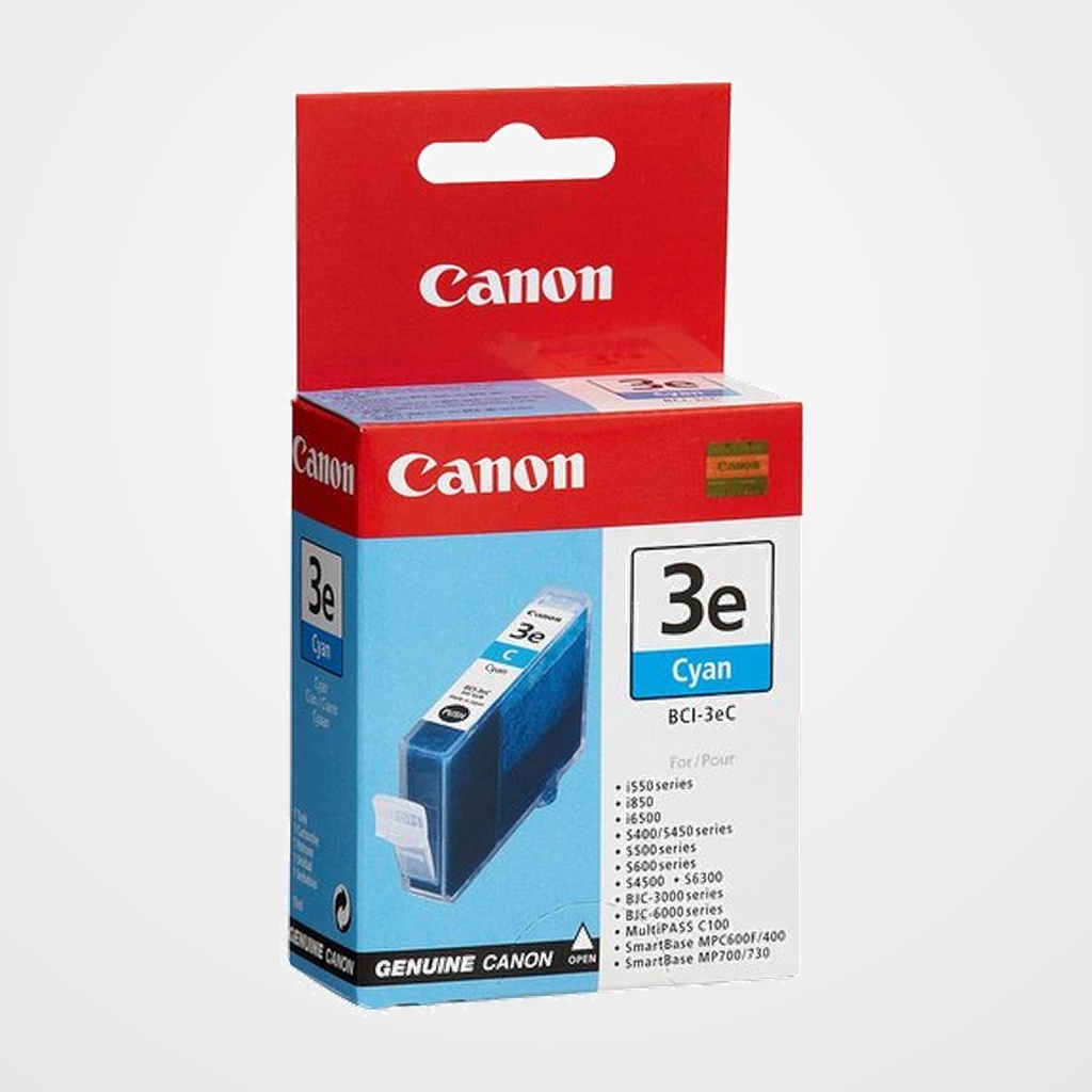 CARTUCHO INKJET CANON BCI3EC CARG.CIAN PARA BC30 Y BC33 BJC 3000/6000 S400/500/600 (4480A002AB)