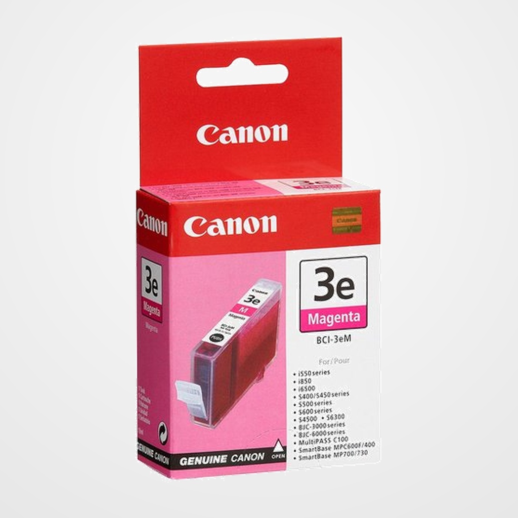 CARTUCHO INKJET CANON BCI3EM CARG.MAGENTA PARA BC30 Y BC33 BJC 3000/6000 S400/500/600 (4481A002AB)