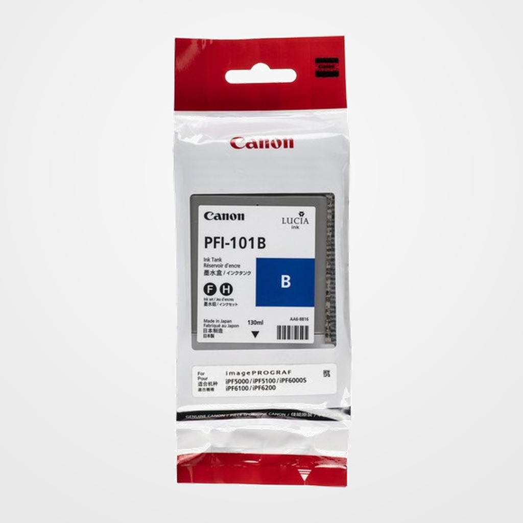 [41201156] CARTUCHO INKJET CANON PFI-101B IPF5000/6000 AZUL 130 ML. (0891B001AA)