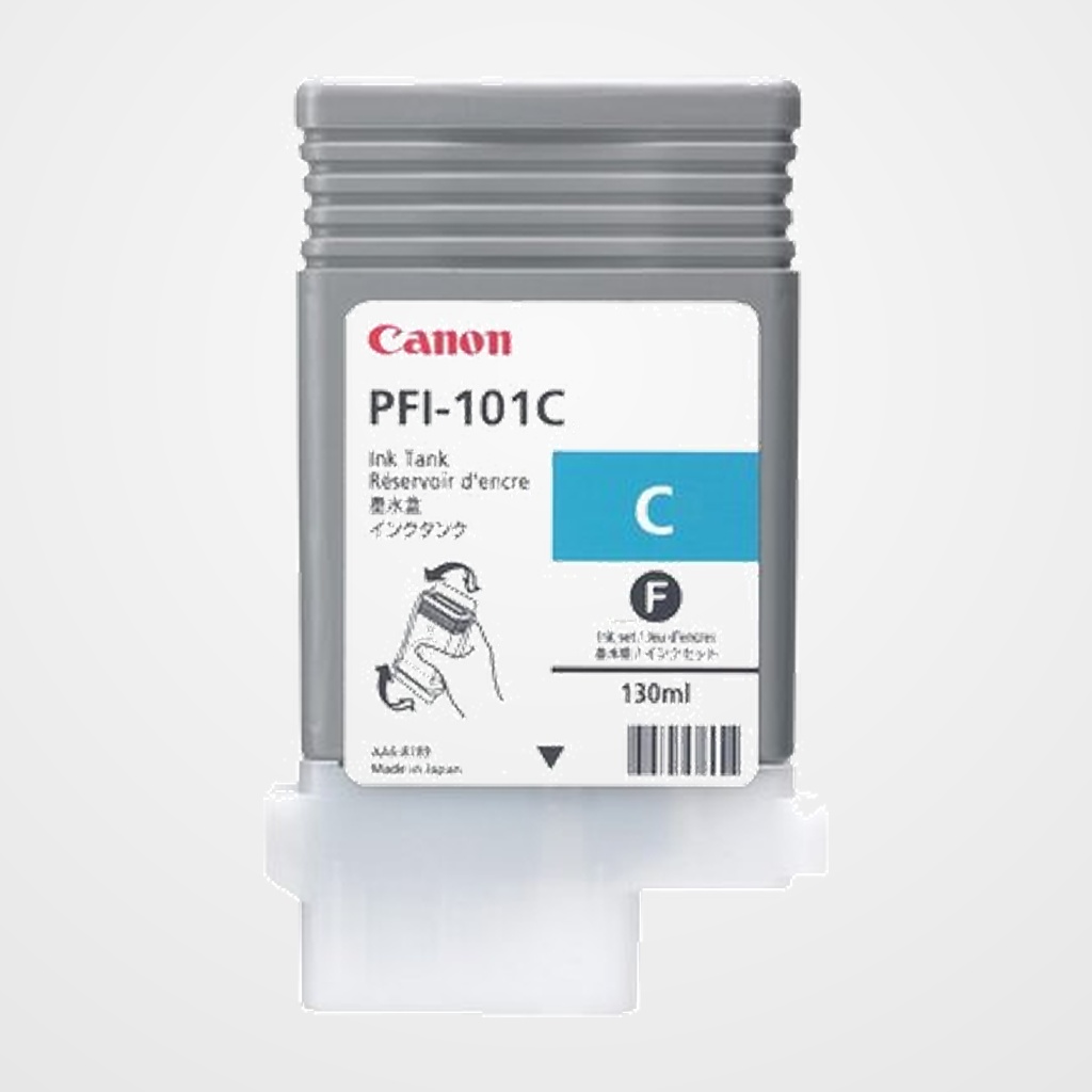 CARTUCHO INKJET CANON PFI-101C IPF5000/6000 CIAN 130 ML. (0884B001AA)