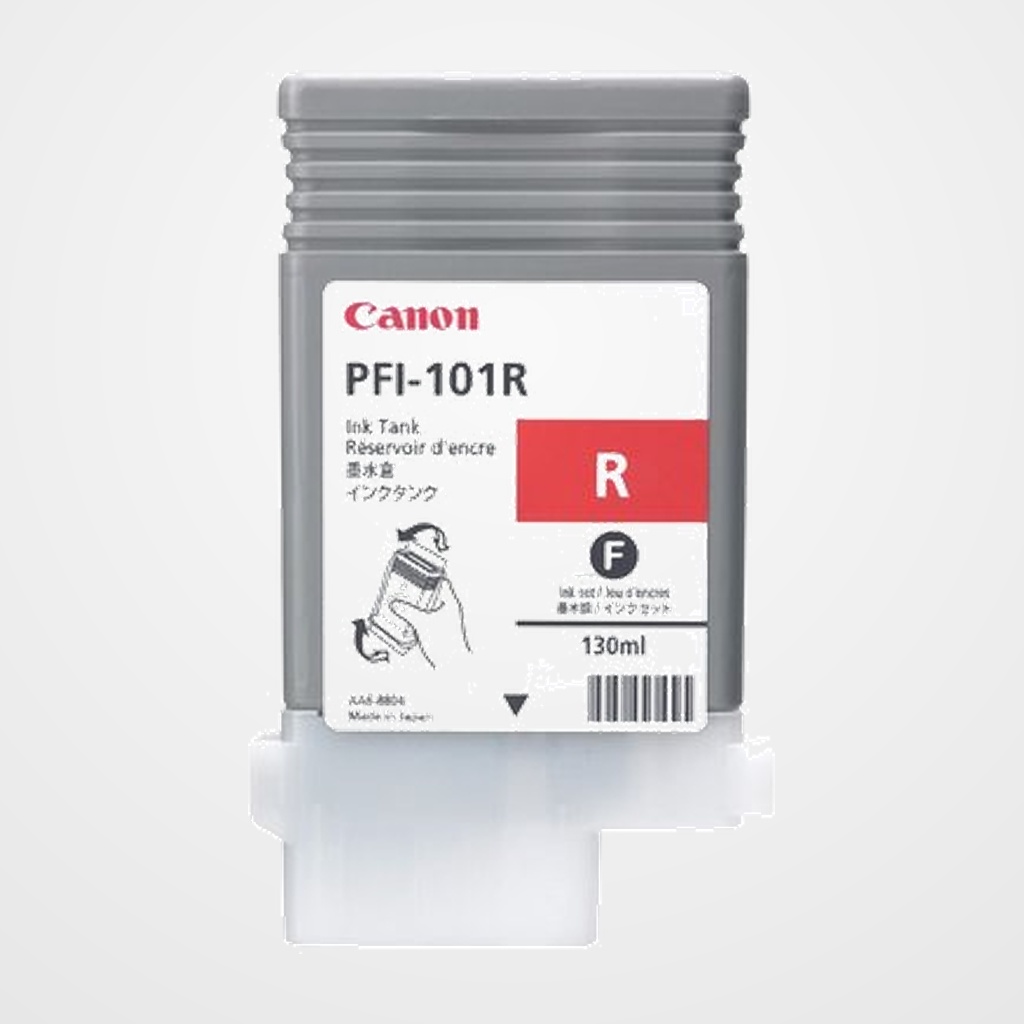 CARTUCHO INKJET CANON PFI-101R IPF5000/6000 ROJO 130 ML. (0889B001AA)