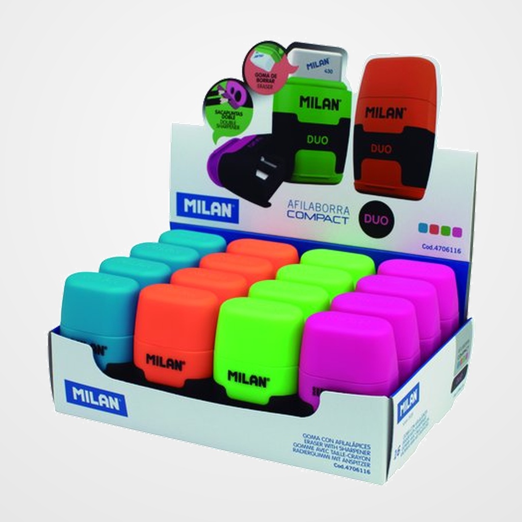 [11101221] AFILABORRA MILAN COMPACT TOUCH DUO CAJA DE 16 UNIDADES