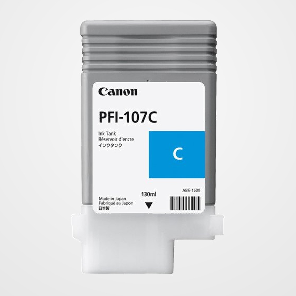 [41201212] CARTUCHO INKJET CANON PFI-107C IMAGEPROGRAF IPF670/IPF680/IPF685/IPF770/IPF780/IPF785 CIAN 130 ML.(6706B001)