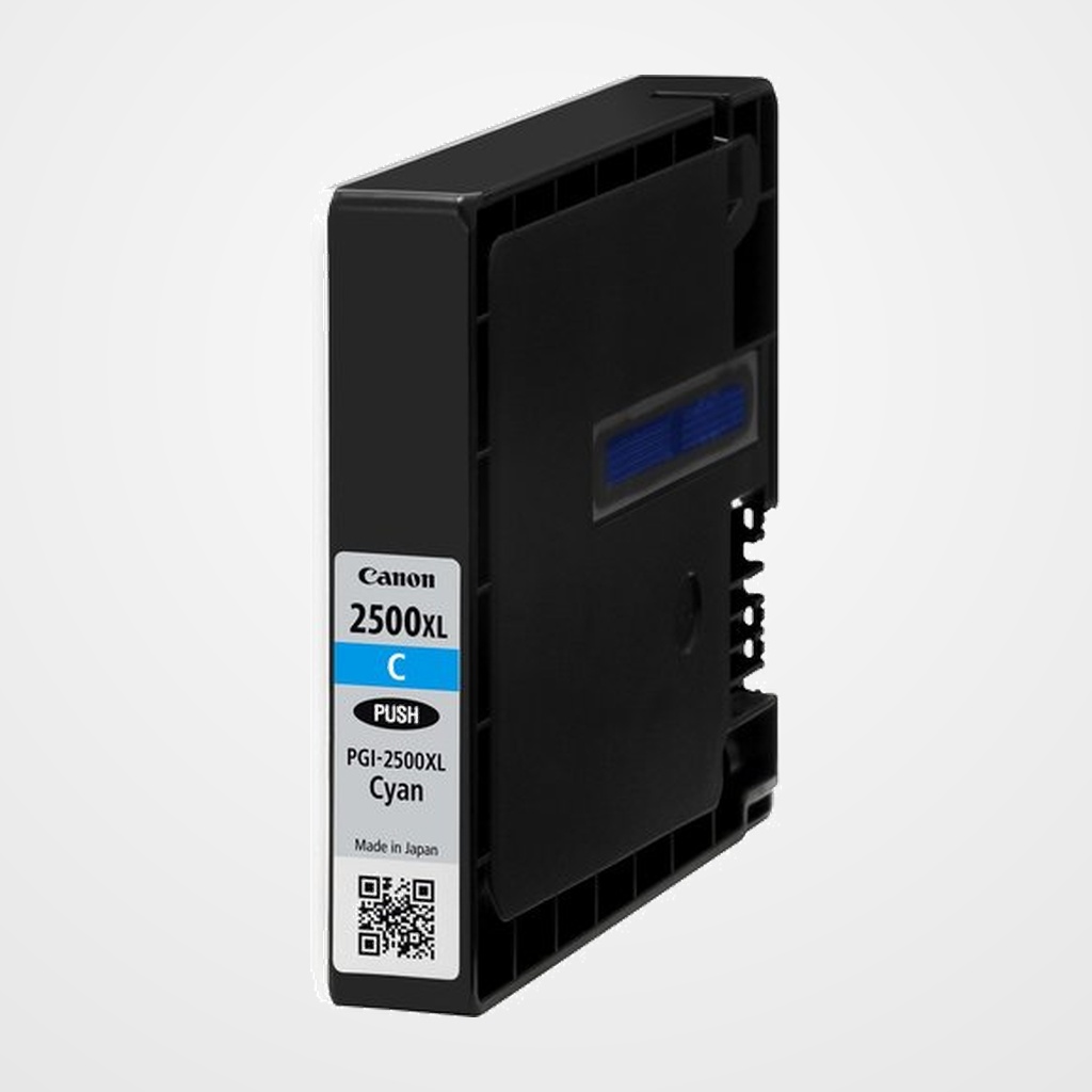 CARTUCHO INKJET CANON PGI-2500XLC MAXIFY Ib4050/iB4150/MB5050/MB5150/MB5155/MB5350/MB5450/MB5455 CIAN 19,3 ML. (9265B001AA)