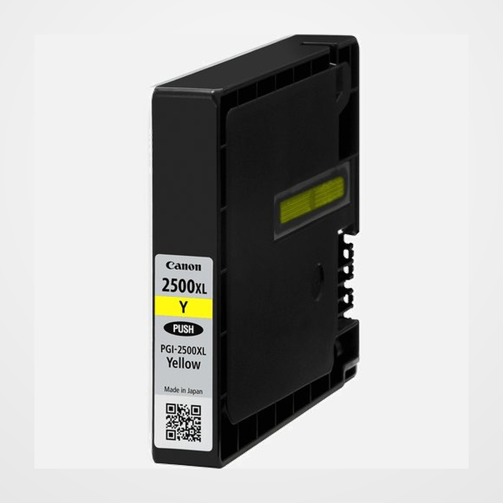 CARTUCHO INKJET CANON PGI-2500XLY MAXIFY Ib4050/iB4150/MB5050/MB5150/MB5155/MB5350/MB5450/MB5455 AMARILLO 19,3 ML. (9267B001AA)