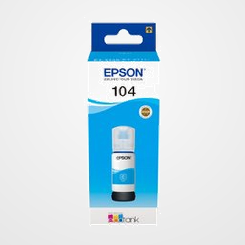 CARTUCHO INKJET EPSON T00P240 ECOTANK 104 ET-2710/2711/2712/2714/2715/2720/2721/2726/4700/4750 CIAN 70ML