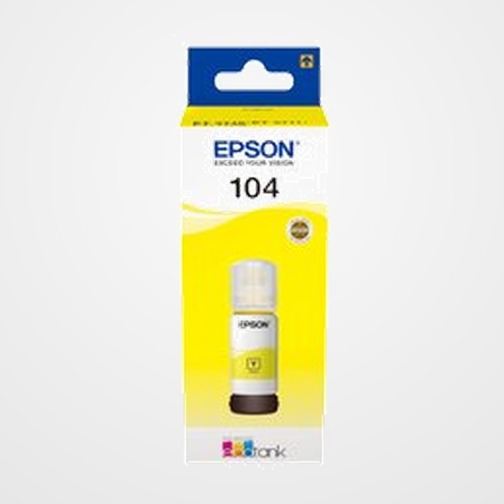 CARTUCHO INKJET EPSON T00P440 ECOTANK 104 ET-2710/2711/2712/2714/2715/2720/2721/2726/4700/4750 AMARILLO 70ML