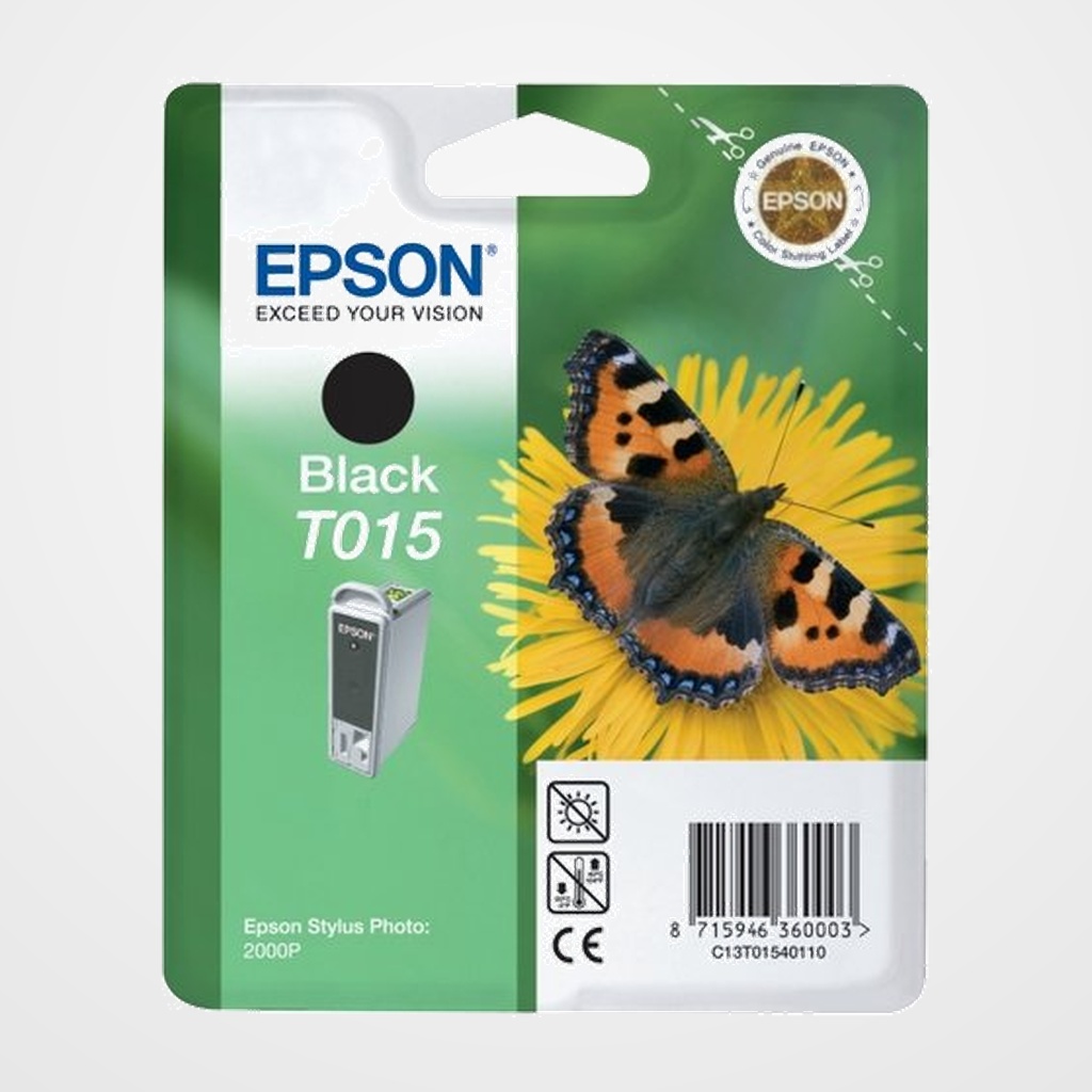 CARTUCHO INKJET EPSON T015401 STYLUS PHOTO 2000P NEGRO 15ML