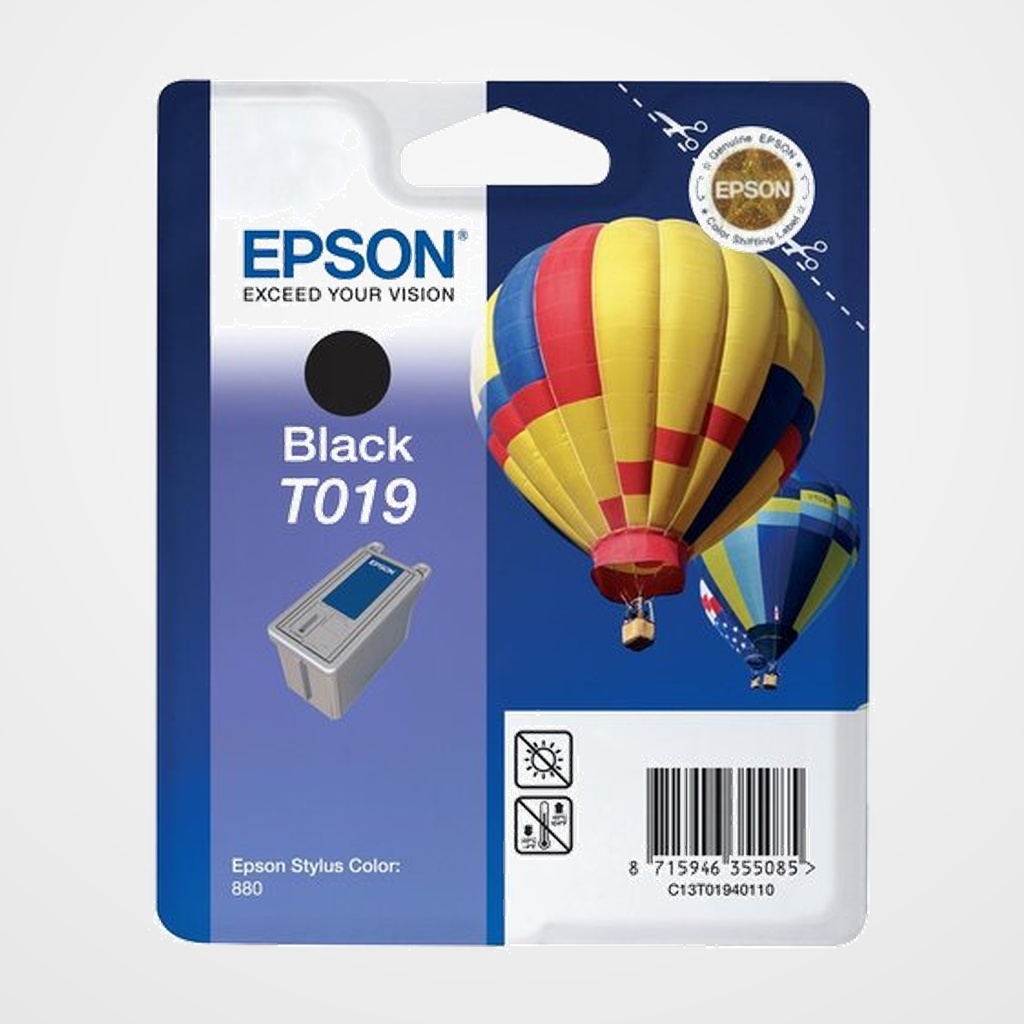 CARTUCHO INKJET EPSON T019401 STYLUS COLOR 880 NEGRO 24ML