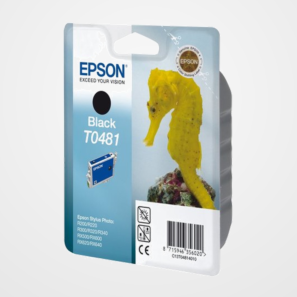 CARTUCHO INKJET EPSON T048140 STYLUS PHOTO R200/220/300/320/340 RX500/600/620/640 NEGRO