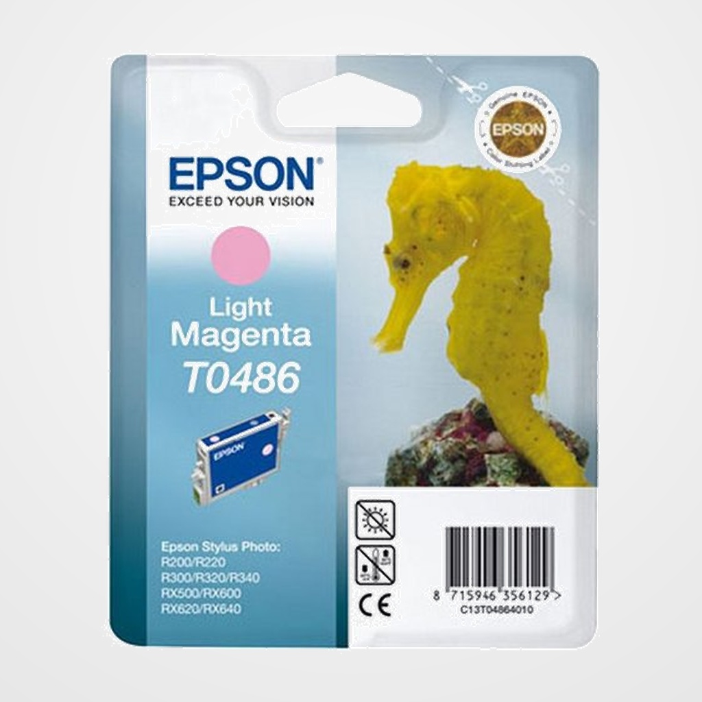 CARTUCHO INKJET EPSON T048640 STYLUS PHOTO R200/220/300/320/340 RX500/600/620/640 MAGENTA CLARO