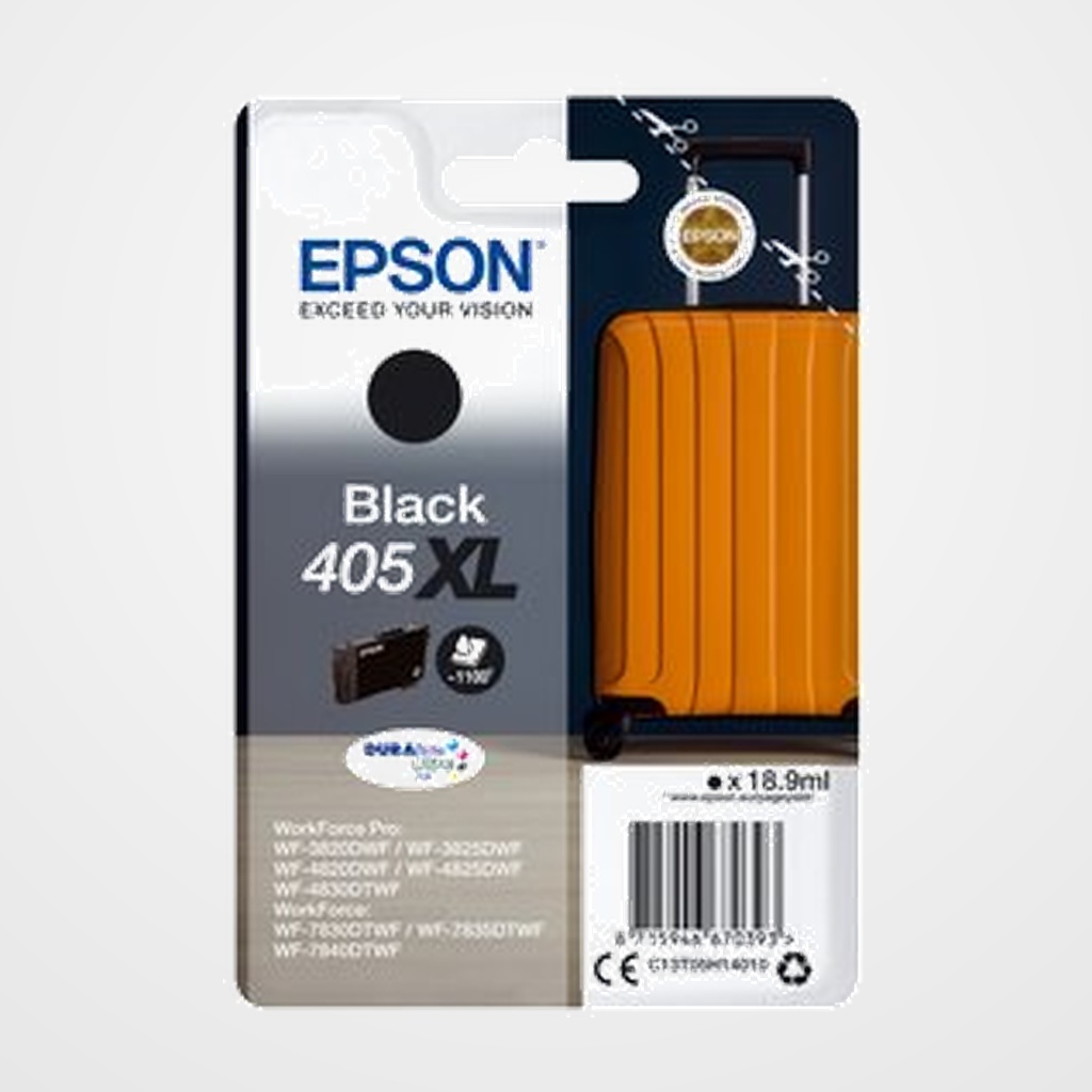 CARTUCHO INKJET EPSON T05H140 Nº405XL WF-7830DTWF/7835DTWF/7840DTWF/3820DWF/3825DWF/4820DWF/4825DWF/4830DTWF NEGRO 18,9 ml