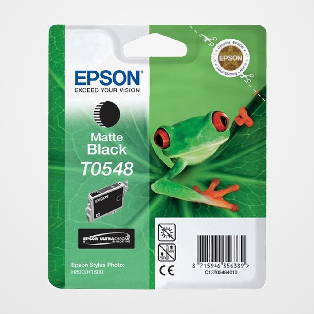 CARTUCHO INKJET EPSON T054840 STYLUS PHOTO R800/1800 NEGRO 400 PÁG.
