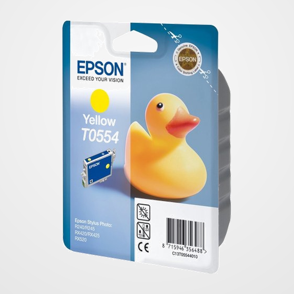 CARTUCHO INKJET EPSON T055440 STYLUS PHOTO RX245/420/425/520 R240 AMARILLO