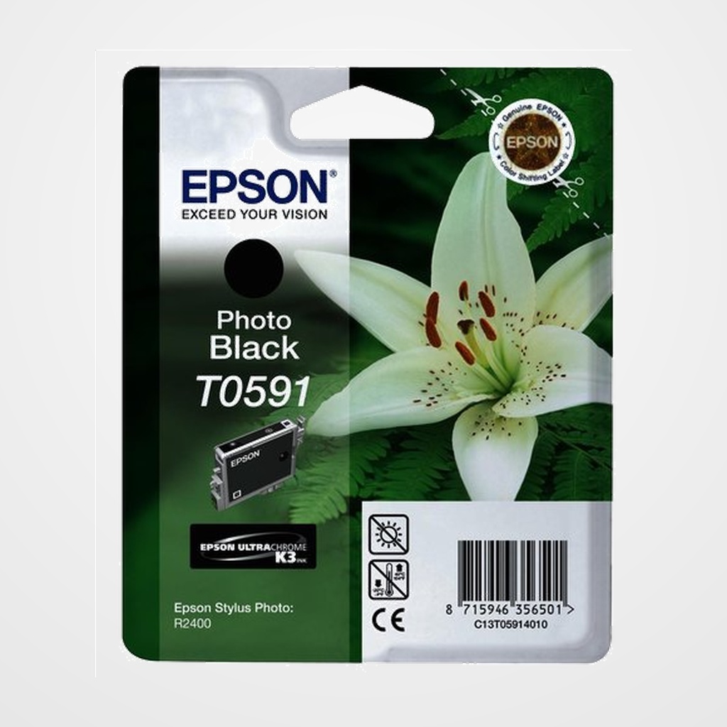 CARTUCHO INKJET EPSON T059140 STYLUS PHOTO R2400 NEGRO